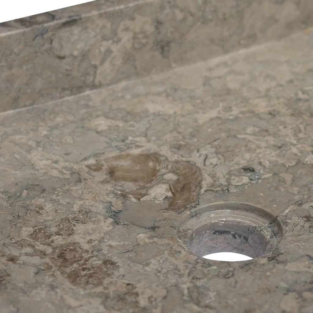 Lavandino da bagno lavabo da appoggio lavabo da WC lavabo da bagno lavabo da interno 40 x 40 cm marmo grigio 02_0002814
