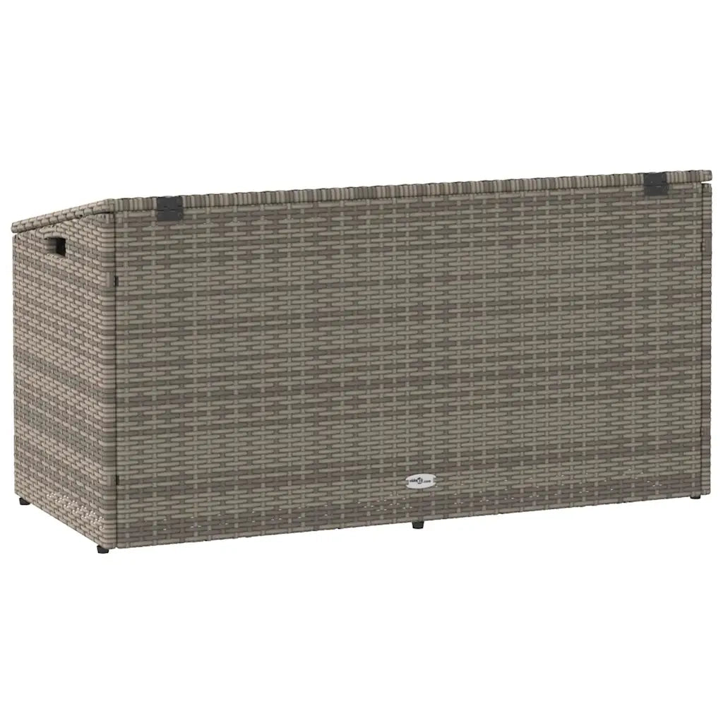 Baule da giardino grigio 110x50x58 cm in polyrattan CFW2924945