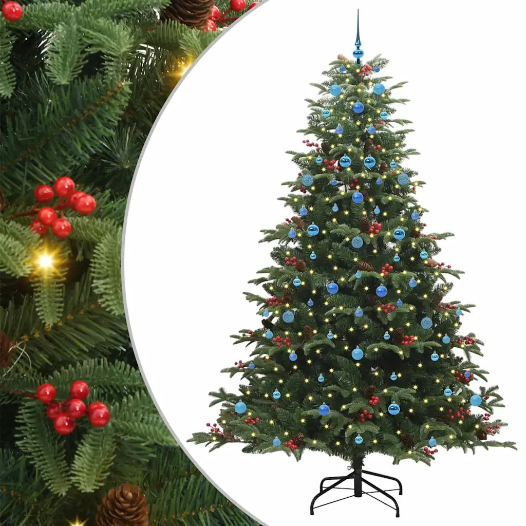 Albero di Natale artificiale con 300 LED Verde 240 cm 3395575