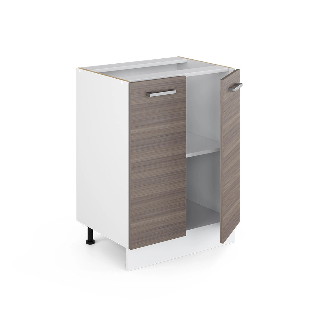 Vicco Mobiletto base cucina Grigio 60 cm , PL Rovere