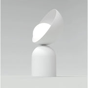 Lampada da tavolo Boto in acciaio bianco opaco