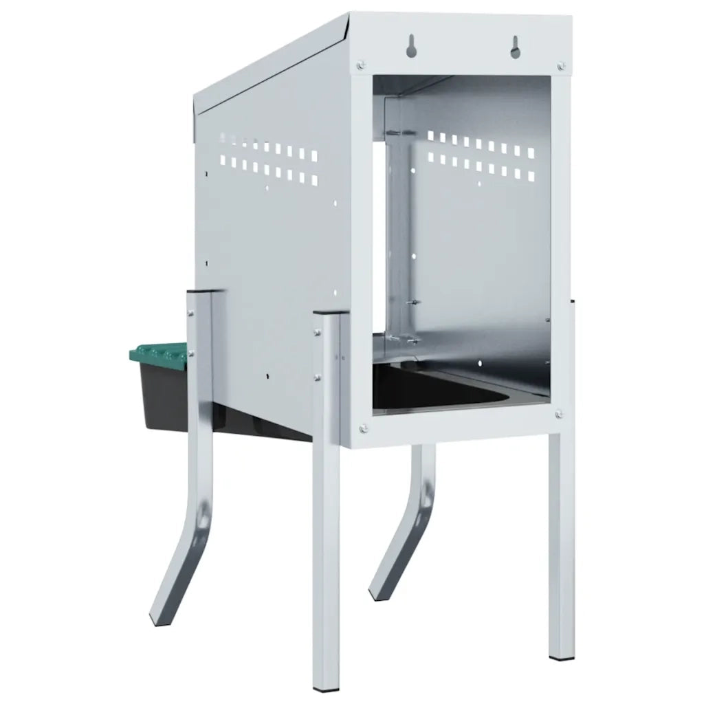 Nido per Galline 1 Scomparto con Gambe in Acciaio Zincato CFW5071247
