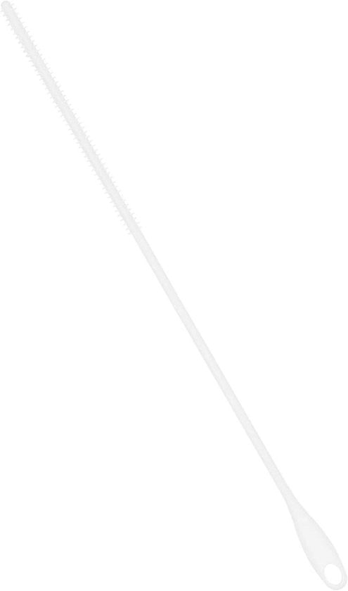 Stroborstello a Silicone 24cm Bianco - Raccoglitore di Rami Reutilizzabile - Spazzola Flessibile - Setaccio a Tubo Sottile - Pattino di Sospensione - Per Rami di Vetro e Metallo