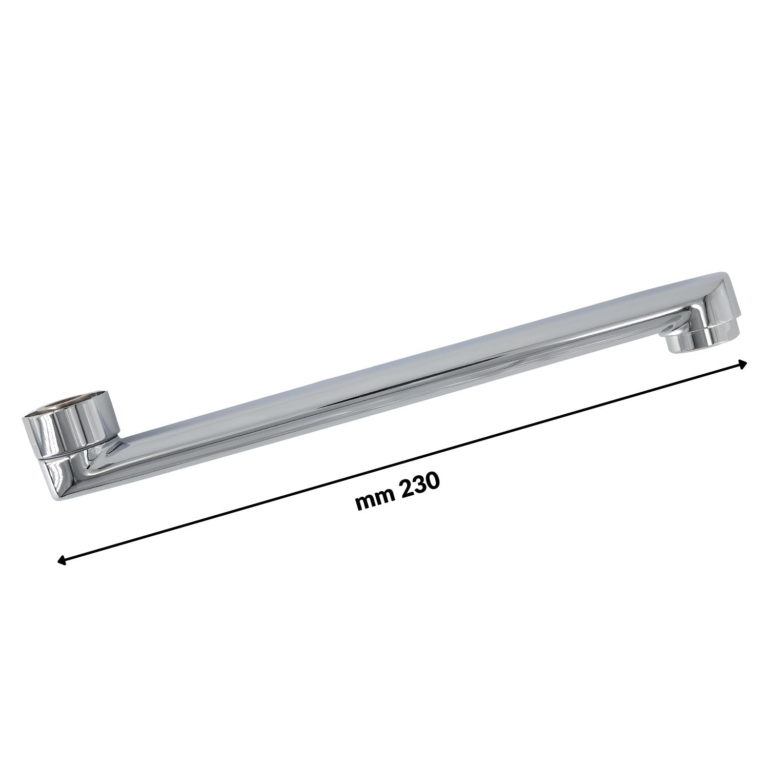 Miscelatore rubinetto a muro per lavello cucina erogazione orientabile *** confezione 1