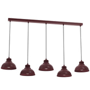 Lampada a sospensione Sven 5xE27 bordo metallo Luminex