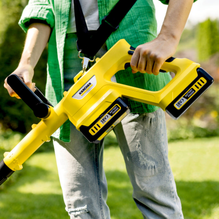KARCHER Tagliaerba a batteria LTR 3-18 Dual - Piattaforma batteria: Piattaforma Battery Power+ 18 V  - Diametro di taglio: 30 cm - Taglierina più resistente: Linea di testa