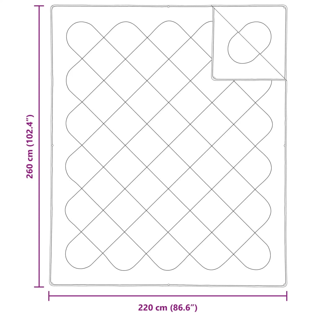 Piumone | Duvet con cuscino 3 pz Bianco Microfibra