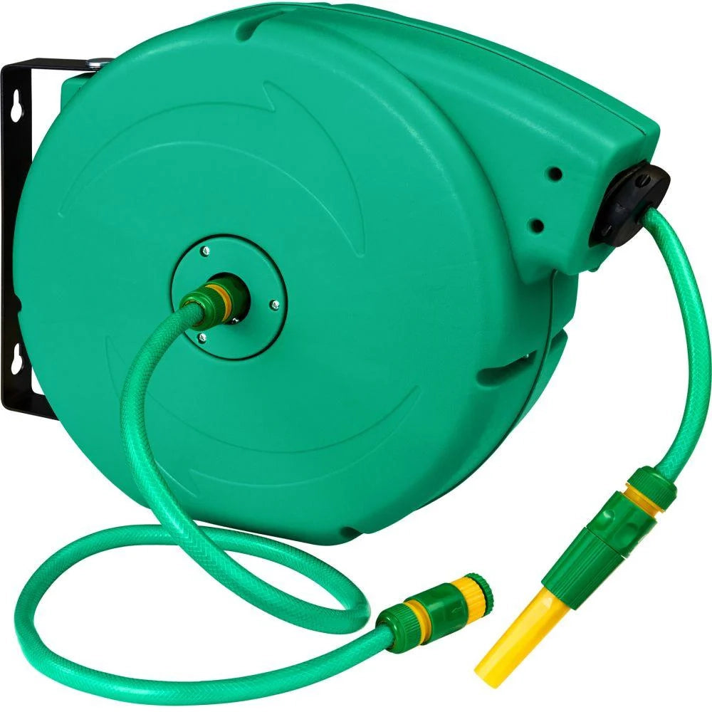 Avvolgitubo con tubo da giardino girevole 20 m verde 3408185