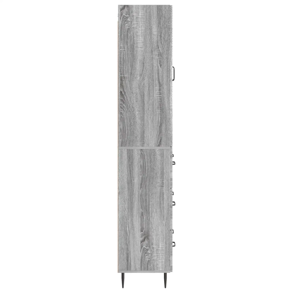 Set di armadi 2 pcs Sonoma grigio 66 x 34,5 x 90 cm