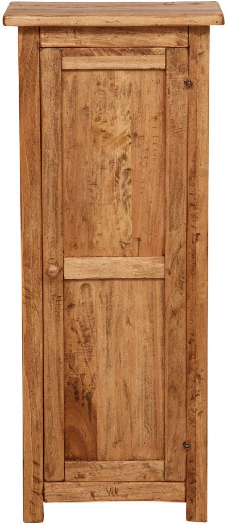 Biscottini Stipetto Country in legno massello di tiglio finitura naturale L40xPR25xH98 cm. Made in Italy