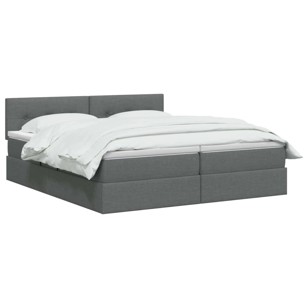 Letto con contenitore LED e materasso Grigio Scuro 180 x 200 cm 3459349