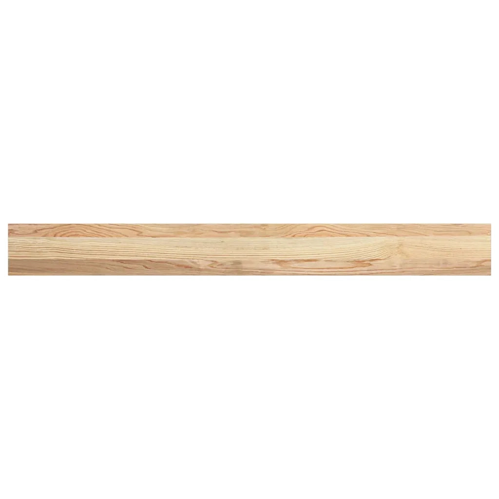 Davanzali 2 pz Non Trattati 140x15x2cm Legno Massello di Rovere 4009091