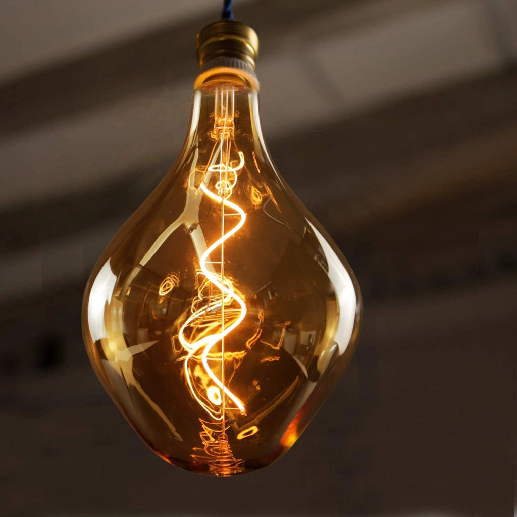ZMH 1 lampadina LED grande E27 3W lampada a incandescenza irregolare bianco caldo 2200K non dimmerabile