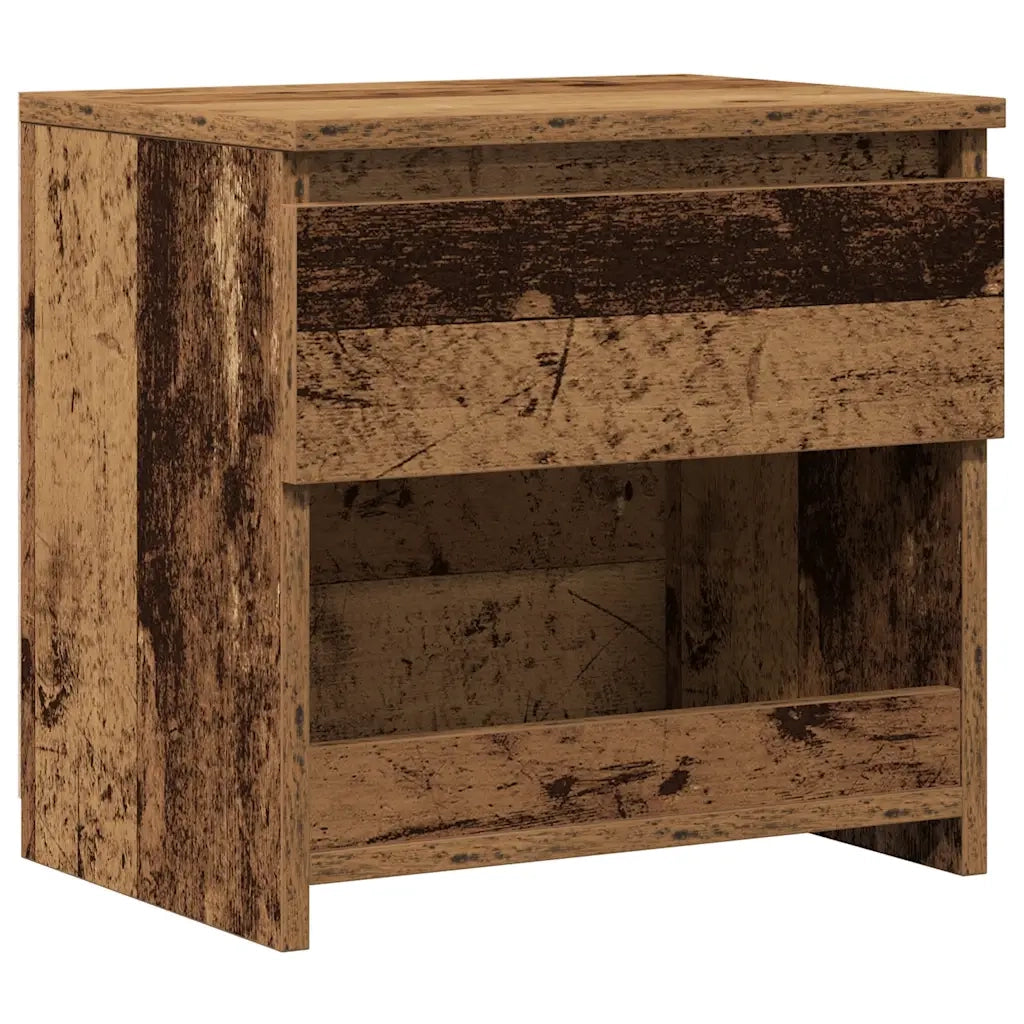 Comodino Legno Antico 40x30x39 cm in Legno Multistrato 856406