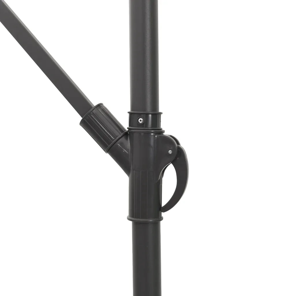 vidaXL Ombrellone Giardino con Palo in Acciaio Marrone 290x290x238 cm