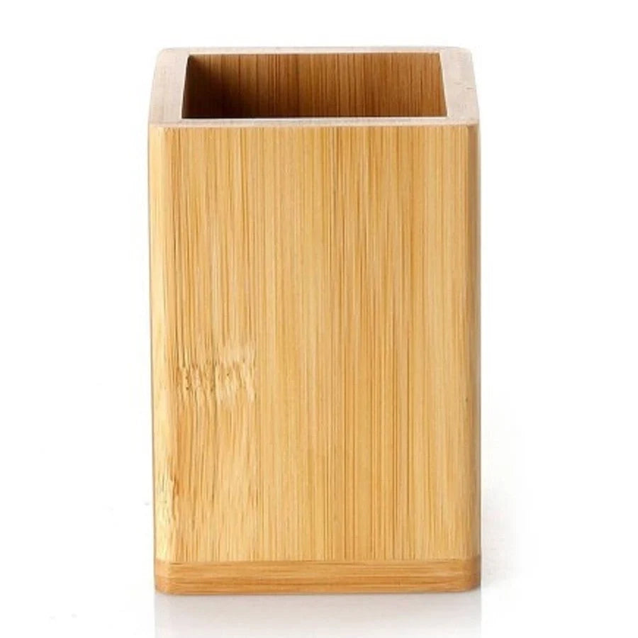 Portaspazzolini d' appoggio GEDY linea Bamb� in legno naturale