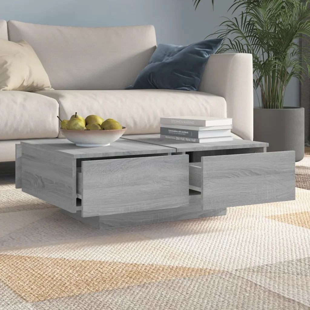 Tavolino da salotto | Tavolino da caff¨¨ | Tavolino da Soggiorno Grigio Sonoma 90x60x31 cm Legno Multistrato
