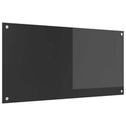 Paraschizzi per cucina 100 x 50 cm design moderno facile da installare isolato termicamente vetro temperato grigio scuro 02_0058457