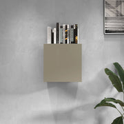 WHOUS Pensile a cubo Chronos con 1 anta tortora opaco 50x35x50 cm