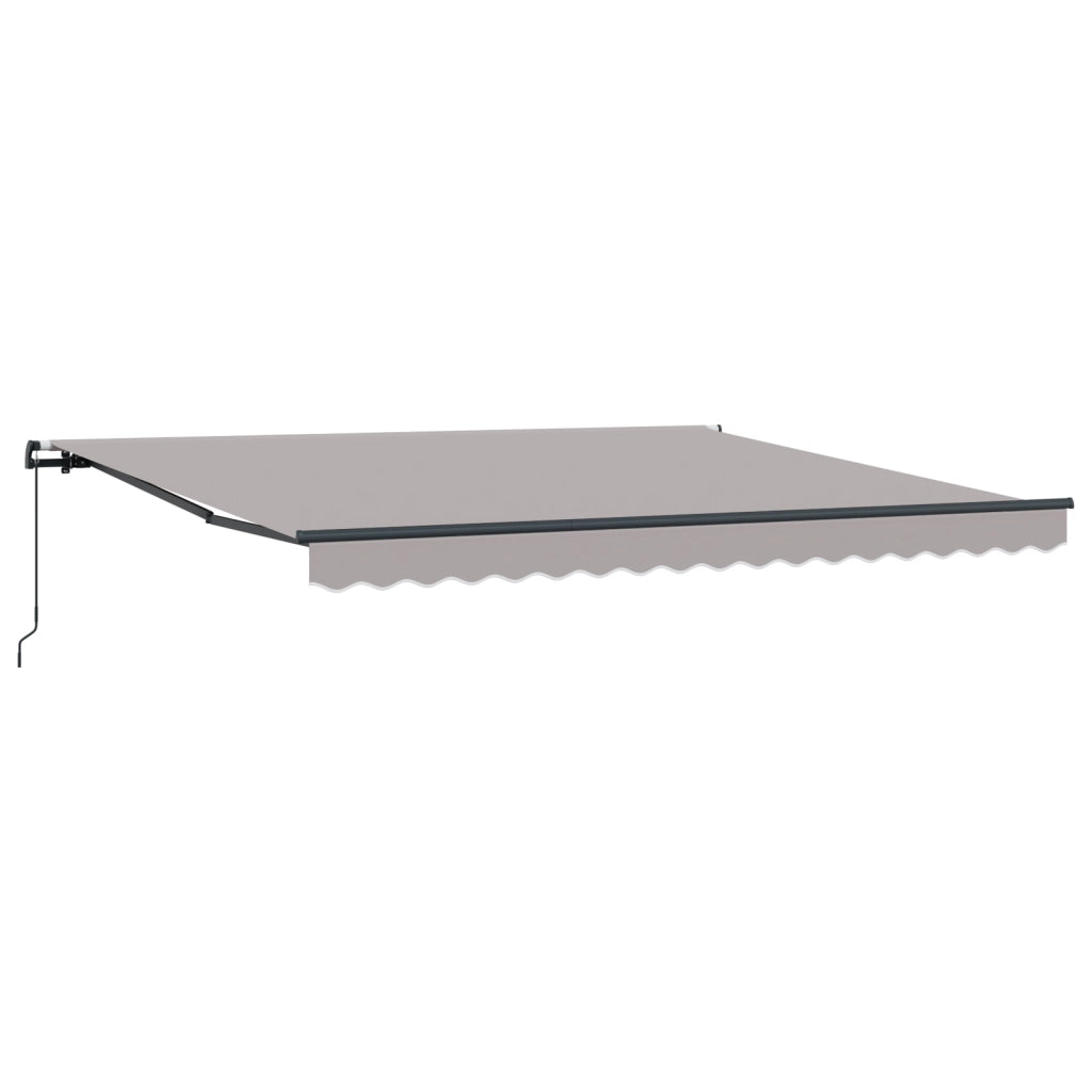 Tenda Retrattile Manuale  Grigio Chiaro 400x350 cm