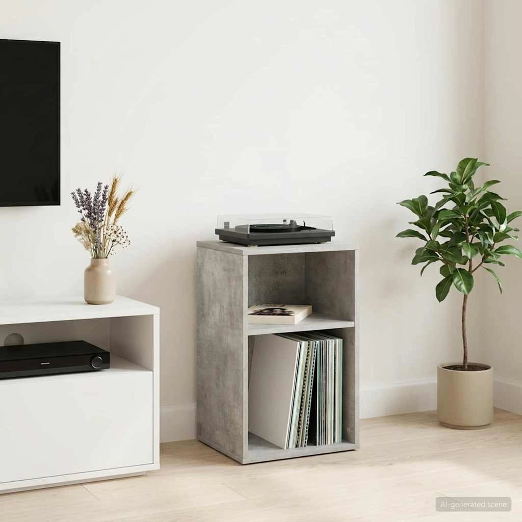 Mobile porta vinili Grigio Cemento 38 x 33 x 61 cm 8012861