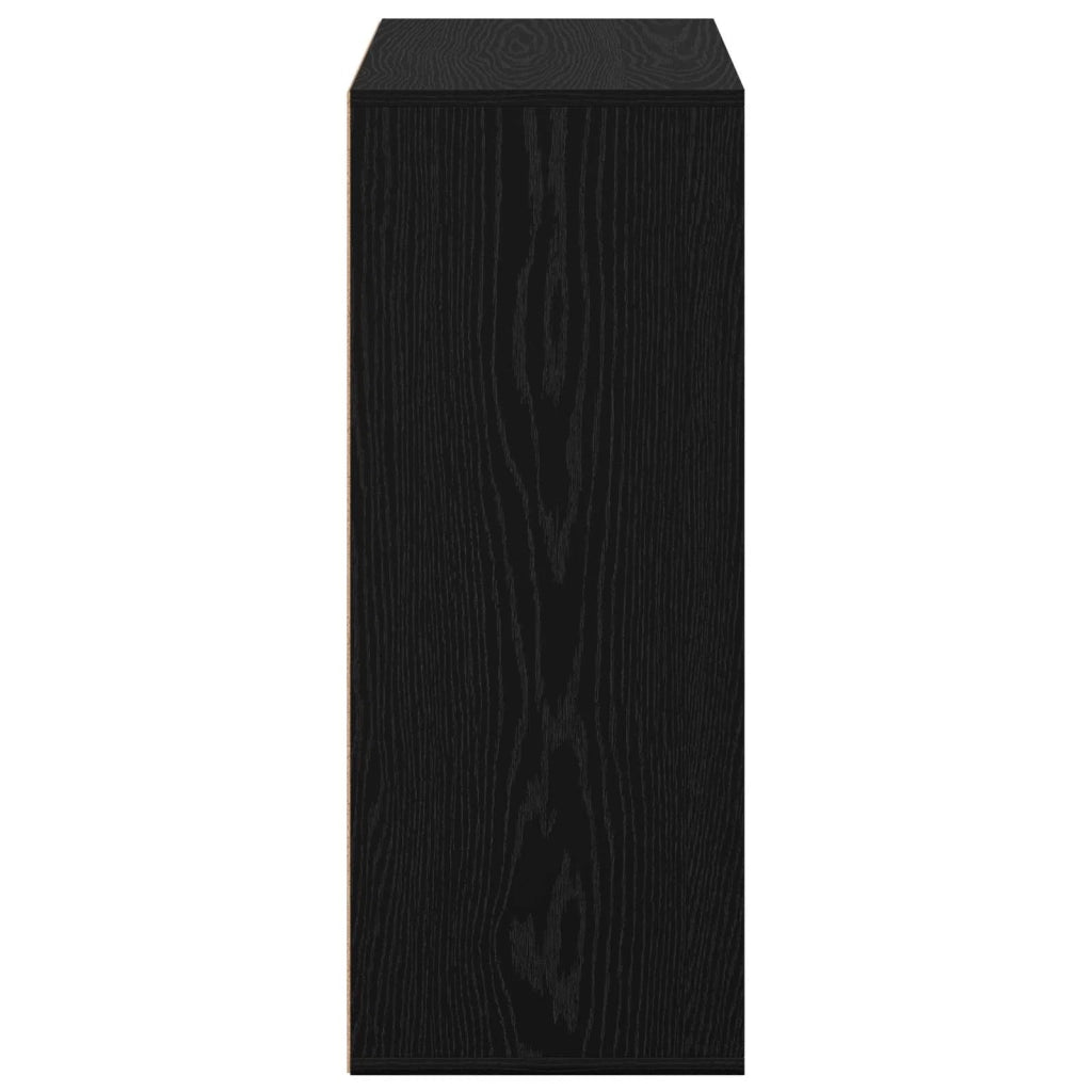 Credenza con cassetto Rovere Nero 60 x 33,5 x 84 cm