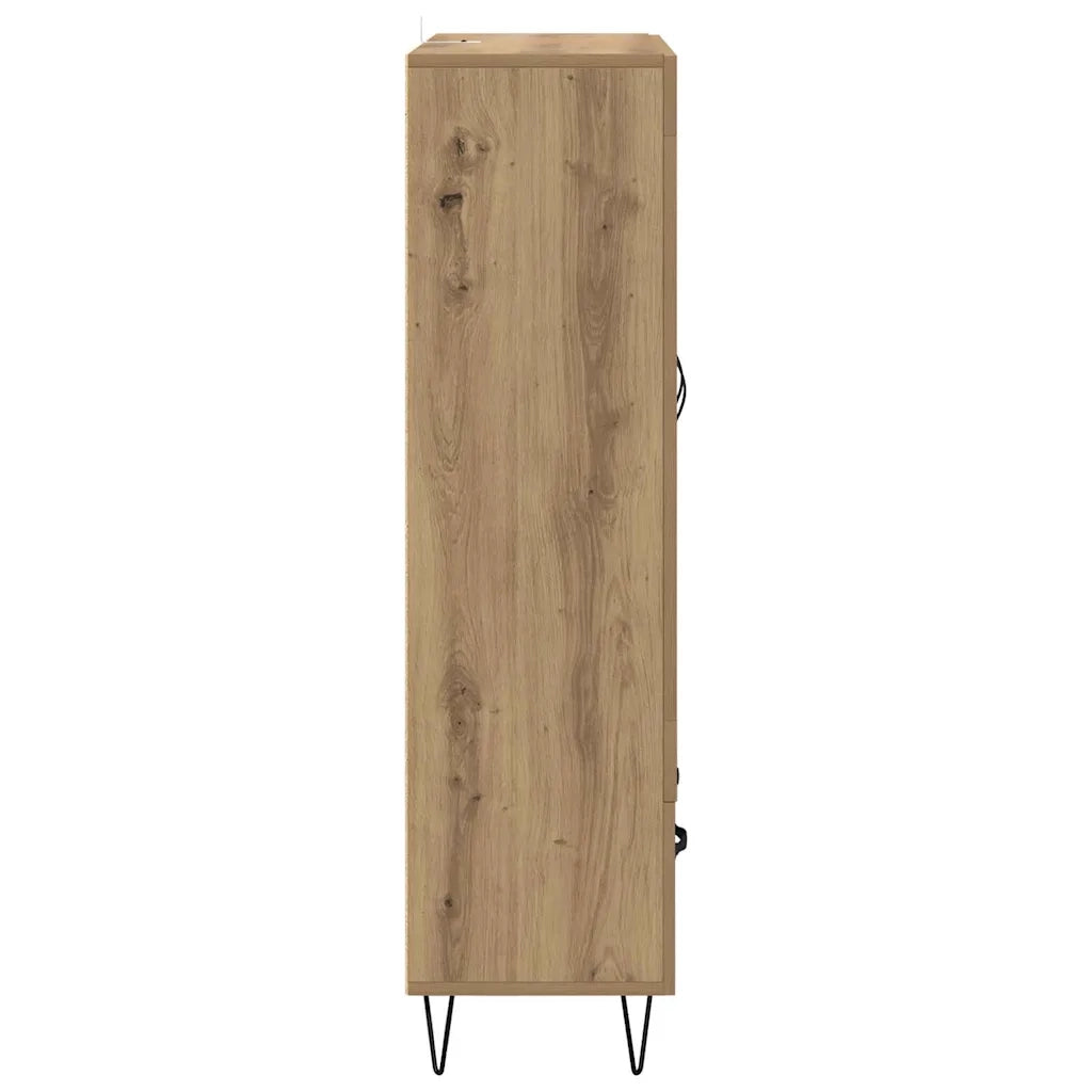Credenza con Cassetto-Buffet-Armadio da cucina Rovere artigianale 69,5 x 31 x 115 cm 427730