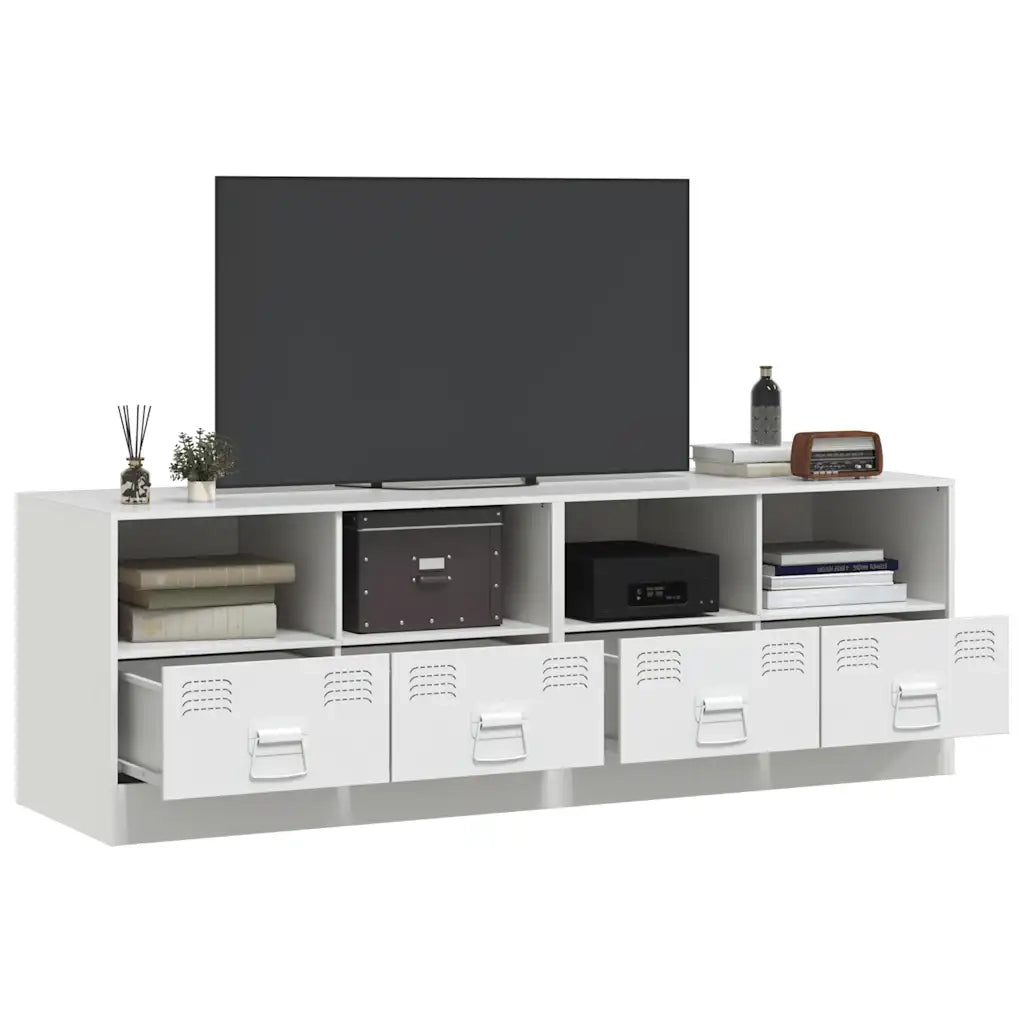 Mobili TV 2 pz Bianchi 67x39x44 cm in Acciaio 841750