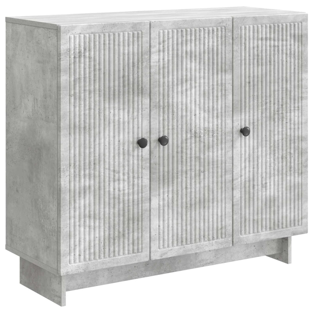Credenza Grigio Cemento 89 x 34,5 x 80 cm Legno ingegnerizzato
