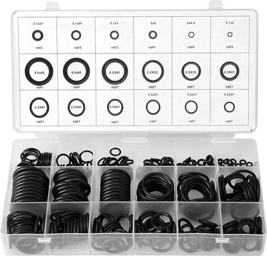 Kit di Gomme a O per Applicazioni Idrauliche e Pluviali - 279 pezzi/Kit in 18 Dimensioni diverse