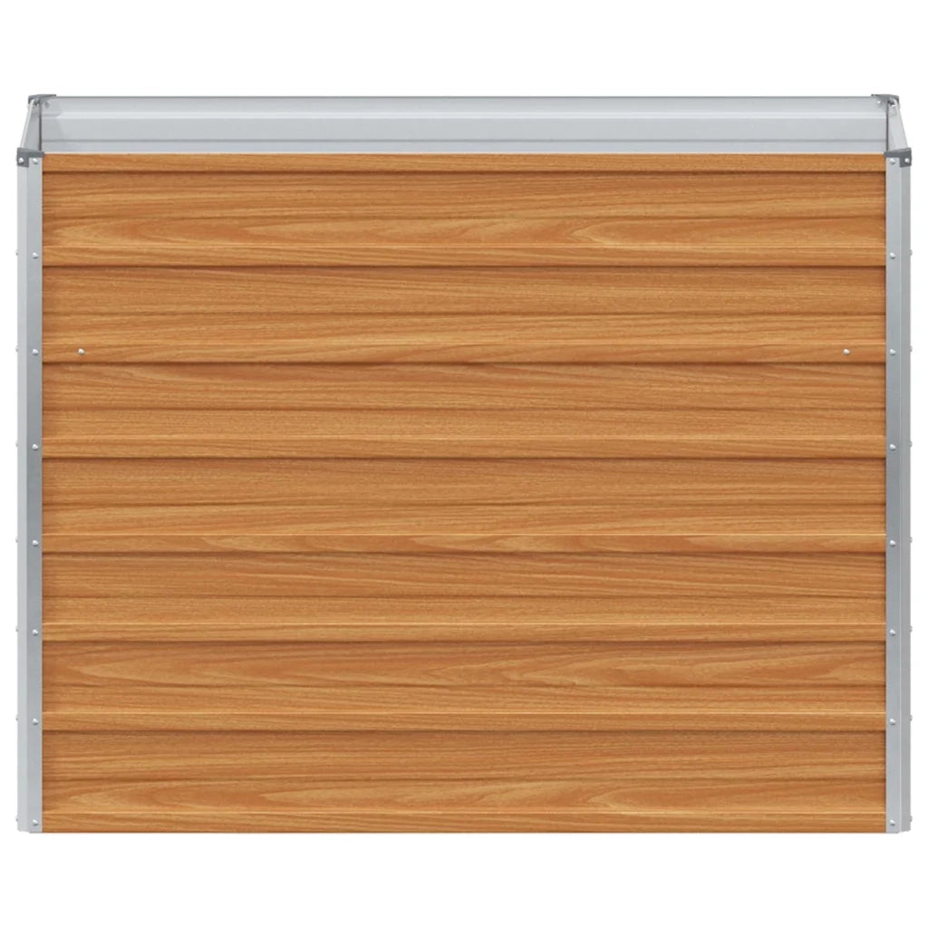 Fioriere | Cassetta per fiori | Letto rialzato da giardino Marrone Chiaro 100 x 40 x 77 cm