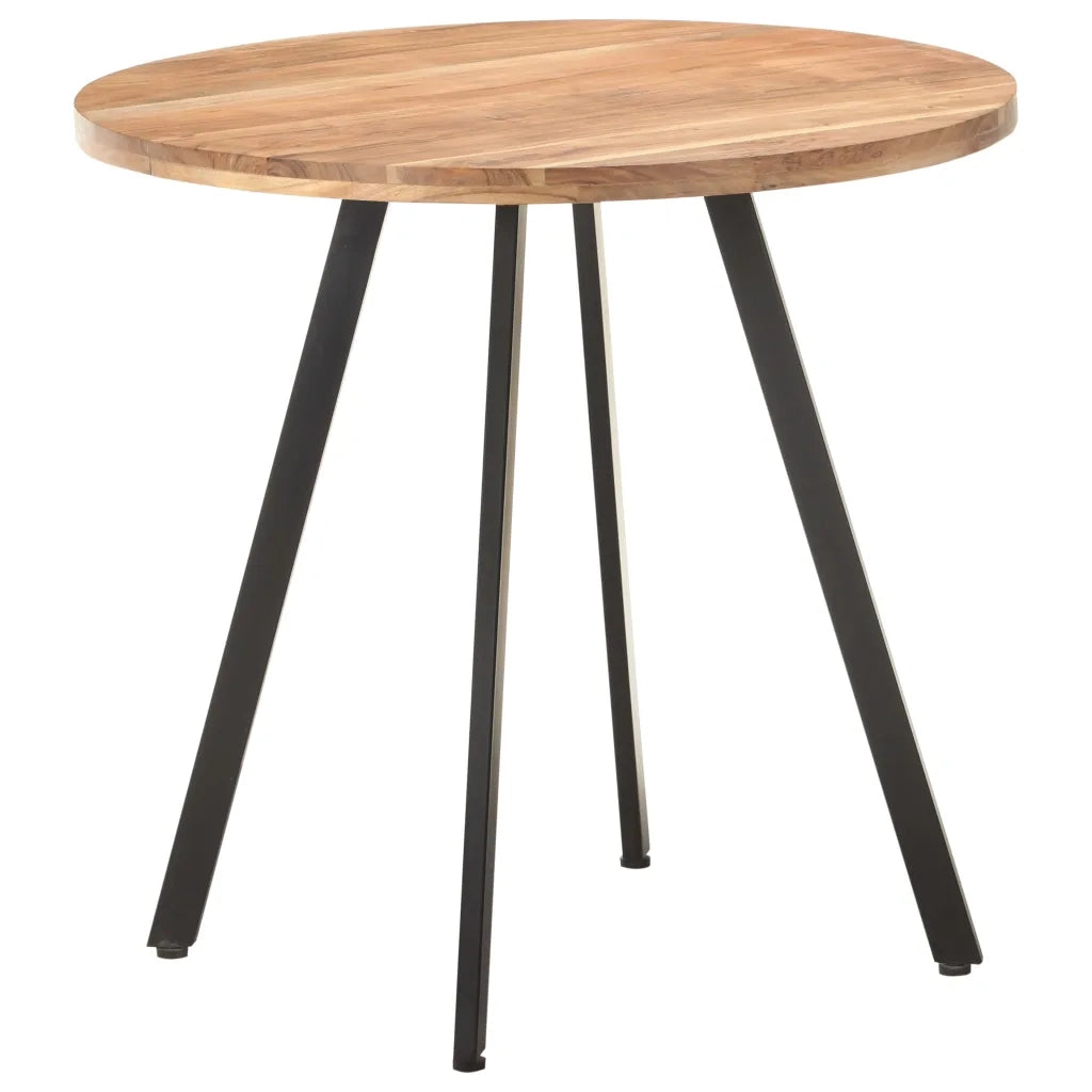 Tavolo da Pranzo 80 cm in Legno Massello di Acacia 320485
