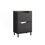 Vicco Scarpiera da ingresso Antracite/Artisan 60 x 91.6 cm con 2 scomparti