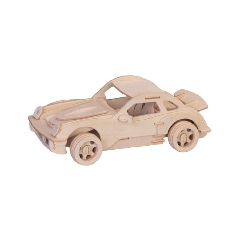 Trade Shop - Puzzle 3d Legno Automobile Auto Macchina Modellino Modellismo Collezione -