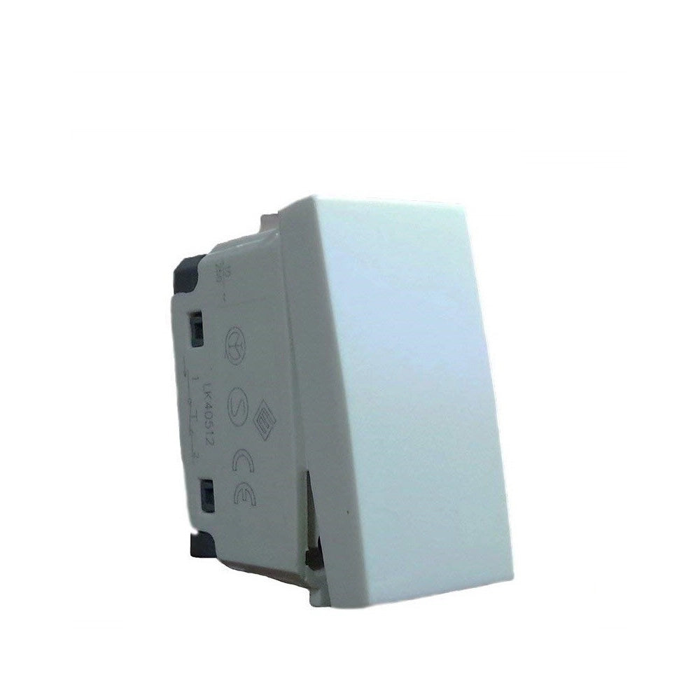 Trade Shop - Pulsante Interruttore A Due Vie Jk 40578 Piccolo Bianco A Leva 16a 125/250v -