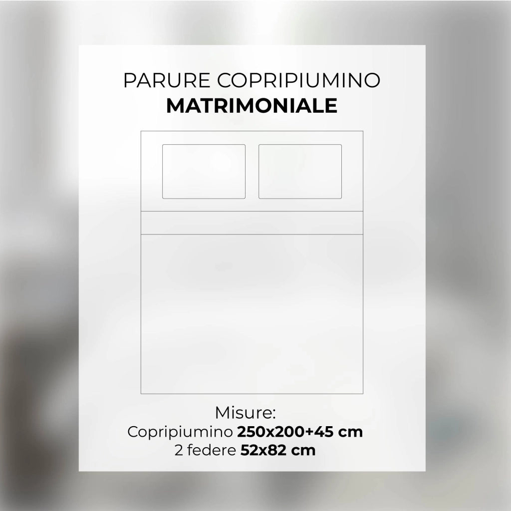 Copripiumino Matrimoniale in Raso Cotone Stampa Digitale HD – Retro in Puro Cotone,Sacco + 2 Federe -Lavabile in Lavatrice – Morbido, Brillante e di Alta Qualità   Trecime