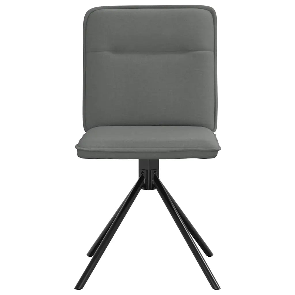 Sedie da Pranzo 4 pz Grigio Scuro in Tessuto 3315333