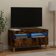 Mobile TV LED Rovere Fumo Legno ingegnerizzato 897220