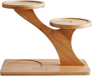 Standaard per fiori in legno - per interni e esterni - vassoio per piante