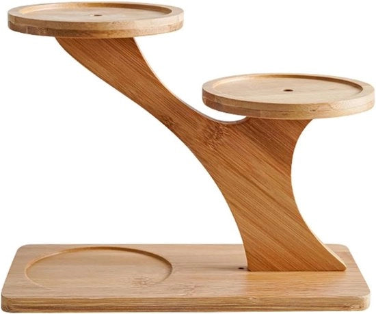 Standaard per fiori in legno - per interni e esterni - vassoio per piante