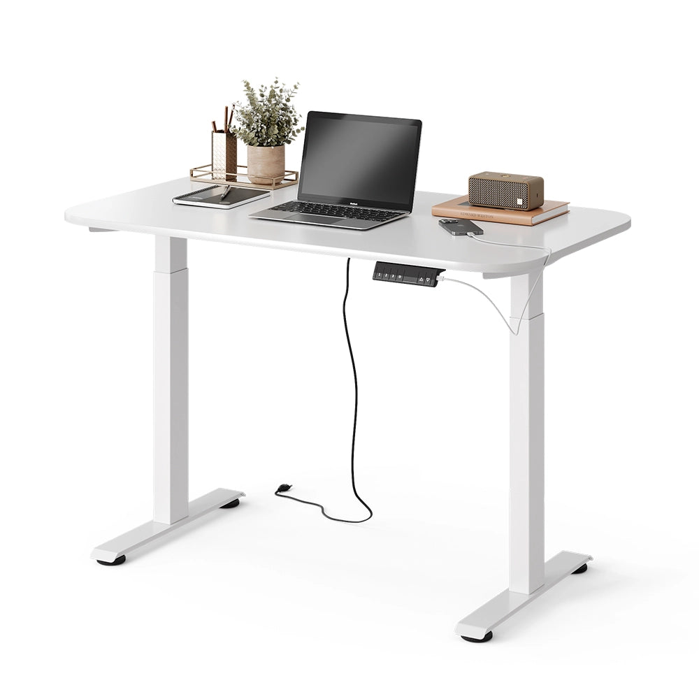 Vicco Scrivania Bianco 120 x 70 cm 2 motori