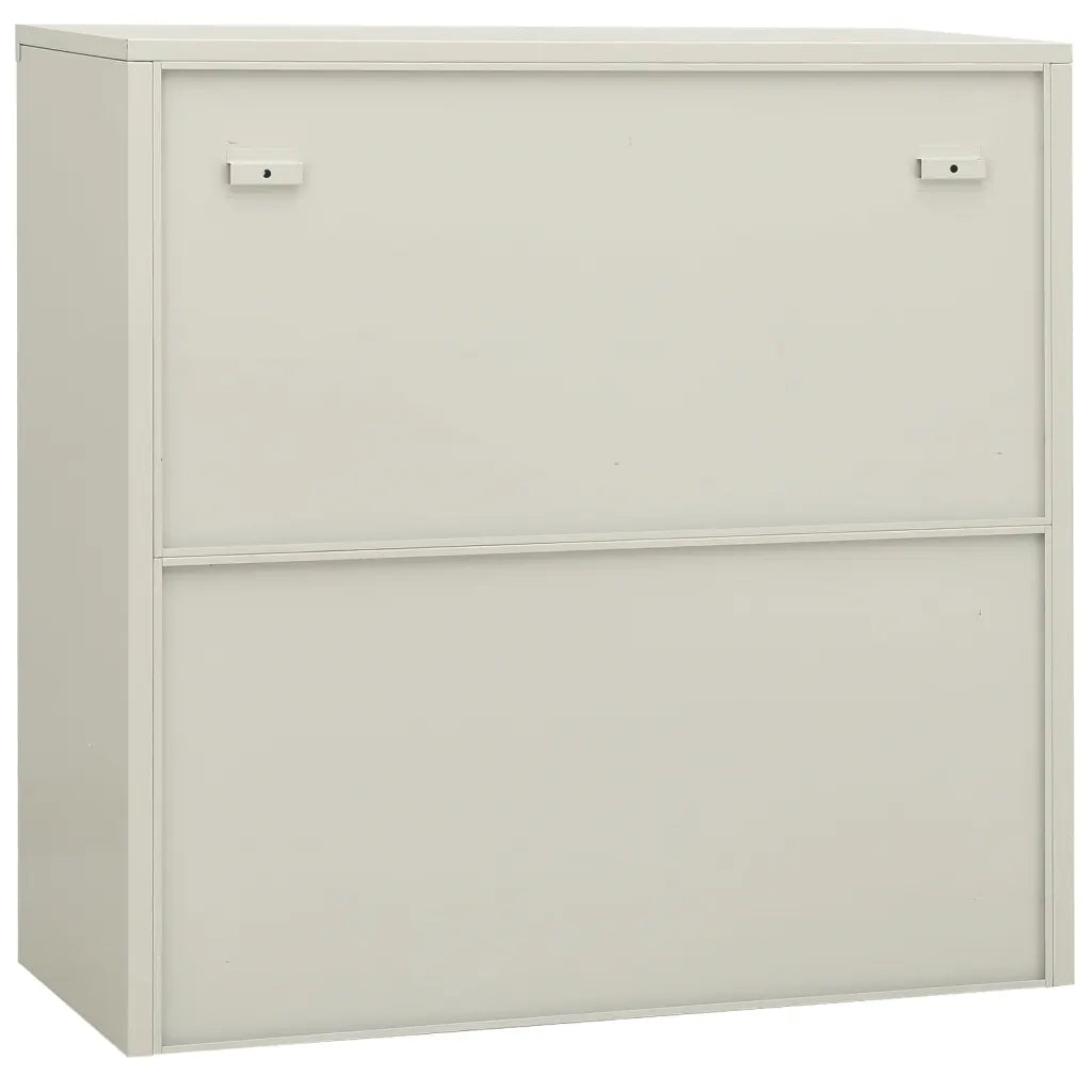 Armadio per Ufficio Grigio Chiaro 90x40x90 cm in Acciaio 335931