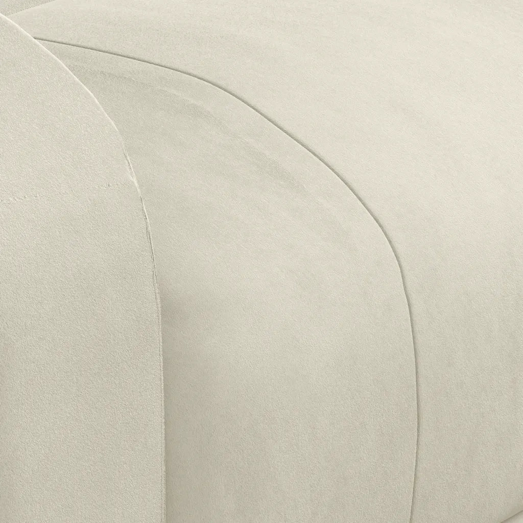 Poltrona Elettrica Reclinabile Crema in Velluto cod mxl 10439