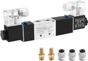 Vitalelettrico - Valvola Magnetica Elettrica - Valvola Pneumatica - Doppio Bobina - 24VDC - Conformità CE - 5 Modo - Adatto per l'Industria