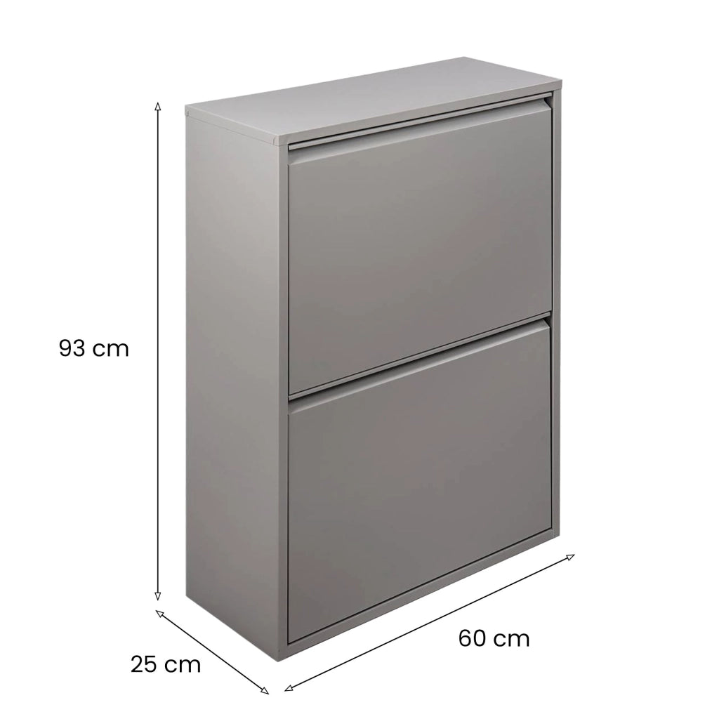 Contenitore per Rifiuti Anukhatun, Pattumiera Capacità 72 (18 per Secchio), 60x25x93h cm Grigio