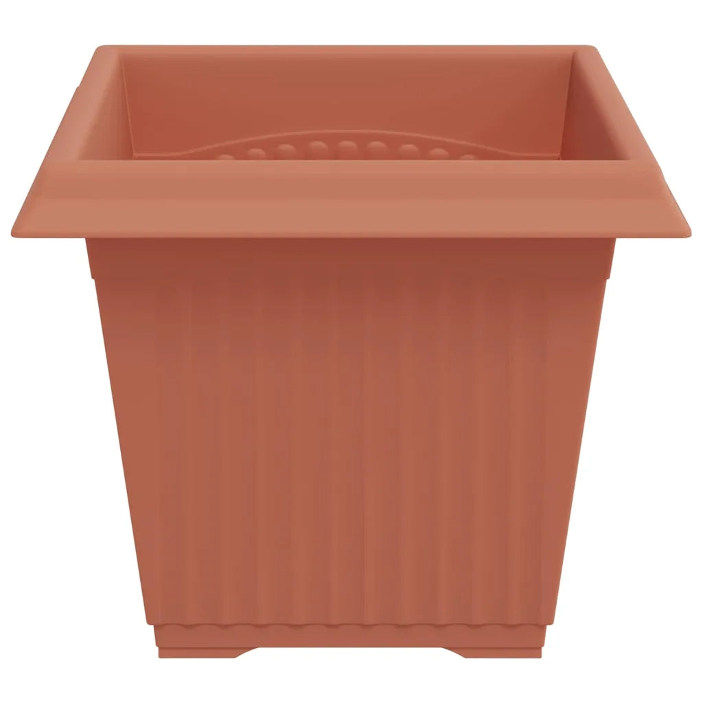 Vaso quadrato per fiori 24 pcs Rosso Mattone 20 x 20 x 16 cm