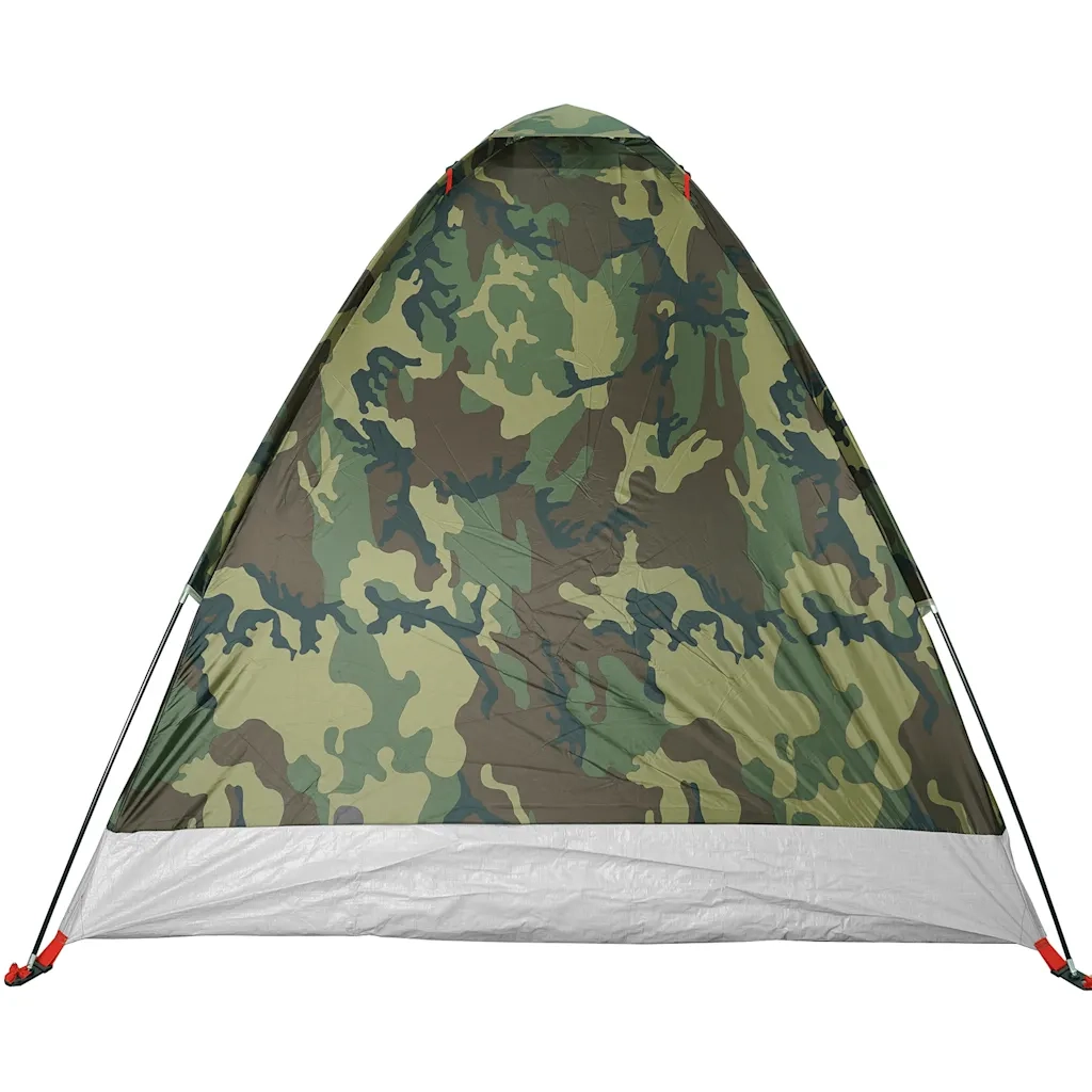 Tenda da Campeggio a Cupola 2 Persone Mimetica Impermeabile