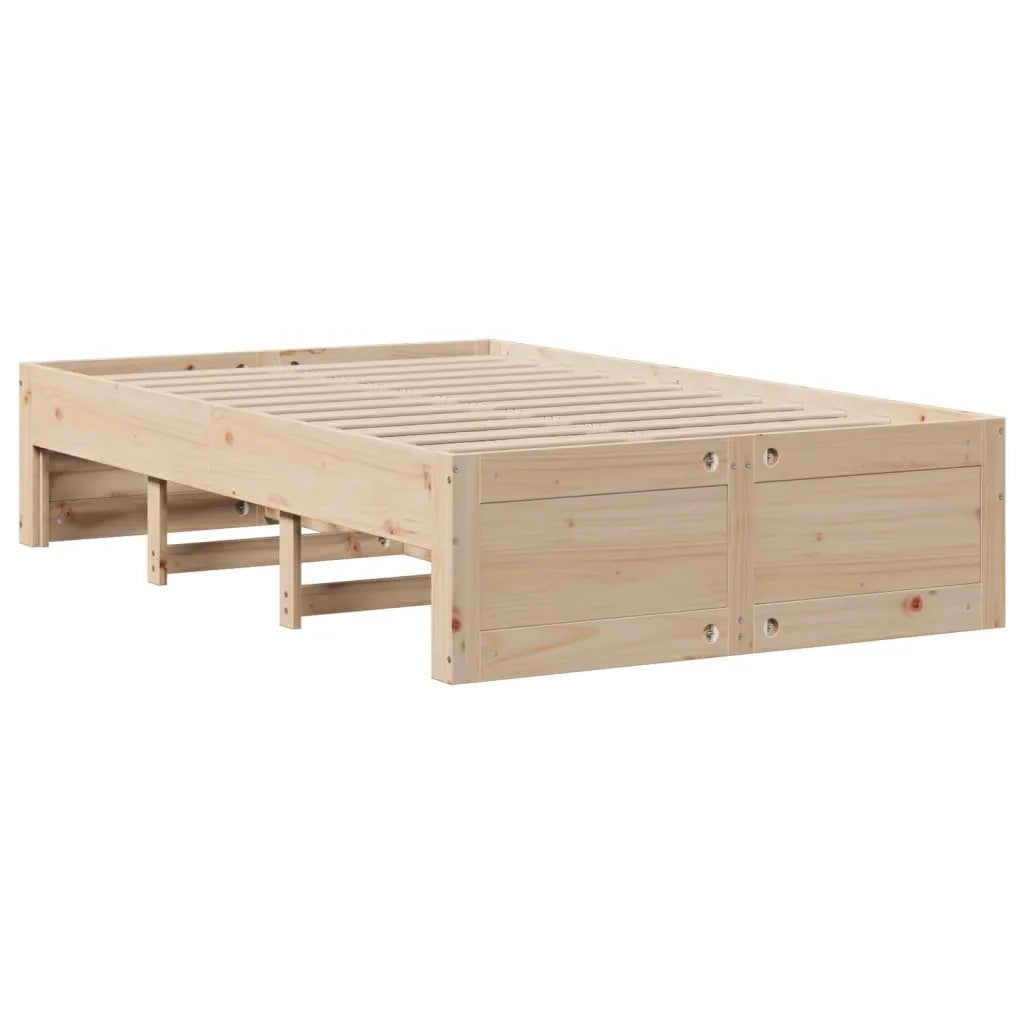 Giroletto senza Materasso con Cassetti 135x190 cm Massello Pino 3308819