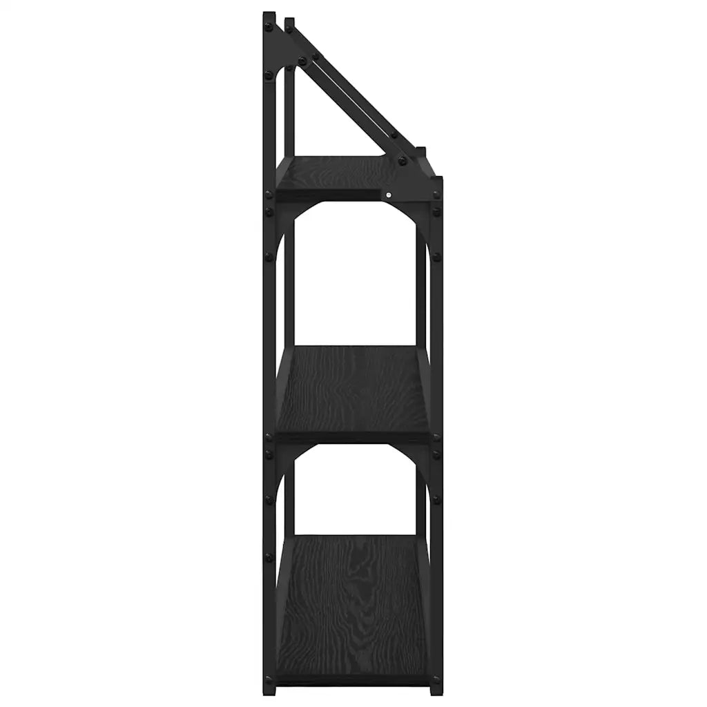 Scaffale da parete A parete Rovere Nero 60 x 21 x 78,5 cm 882792