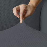 Copridivano Elasticizzato 3 Posti in Poliestere Iris Grigio Scuro